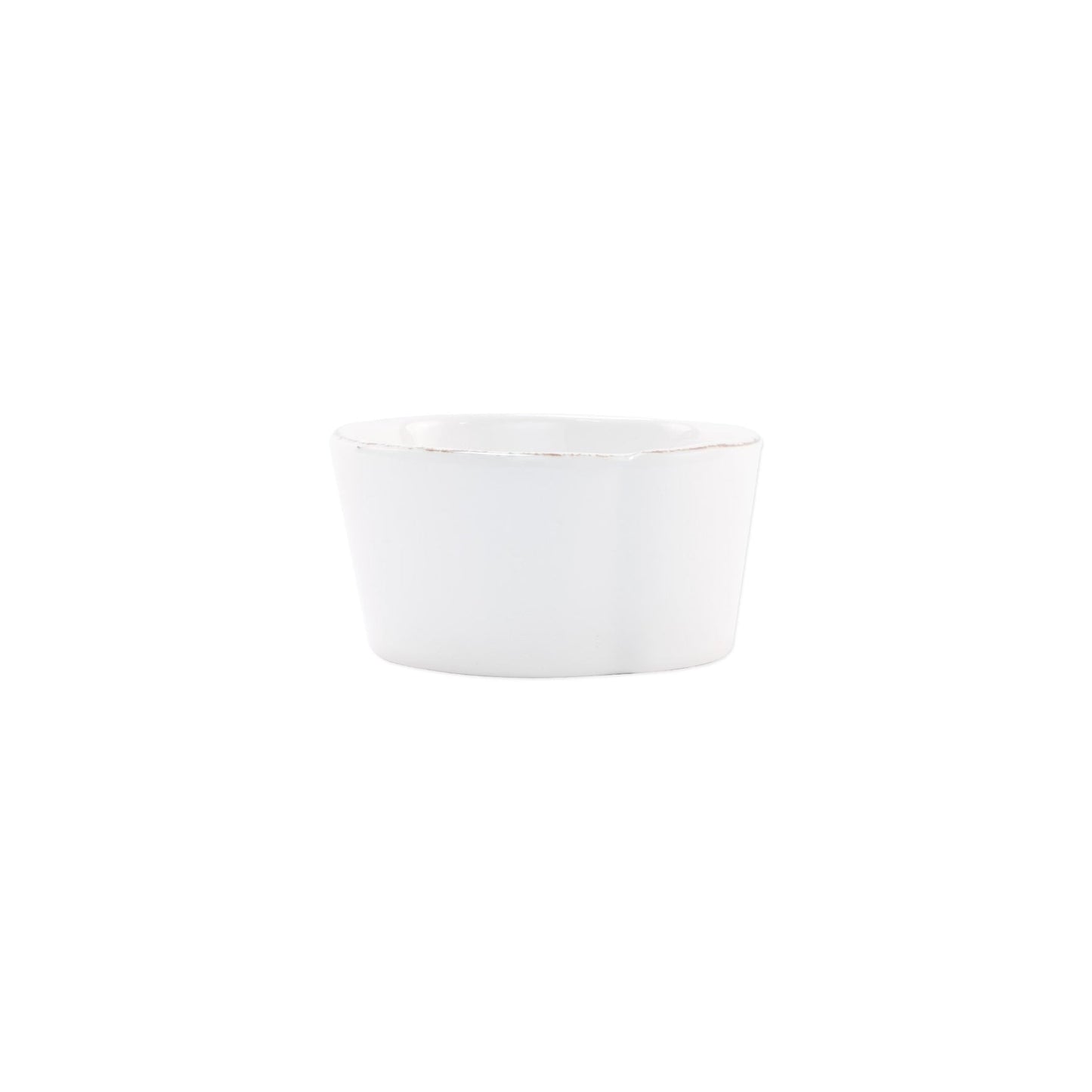 Vietri Melamine Lastra White Condiment Bowl