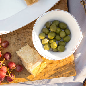 Vietri Melamine Lastra White Condiment Bowl