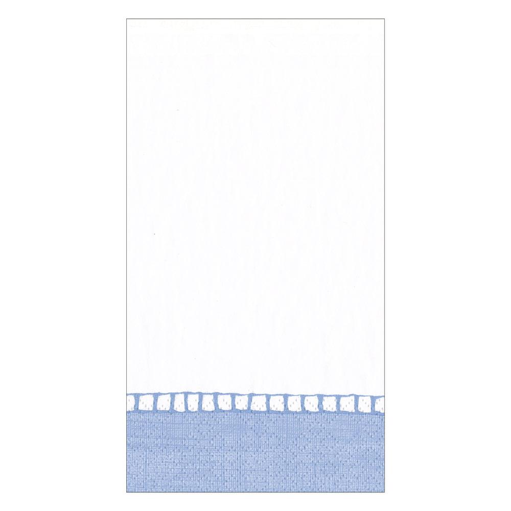 Caspari Linen Border Guest Towel Napkins, Set of 15