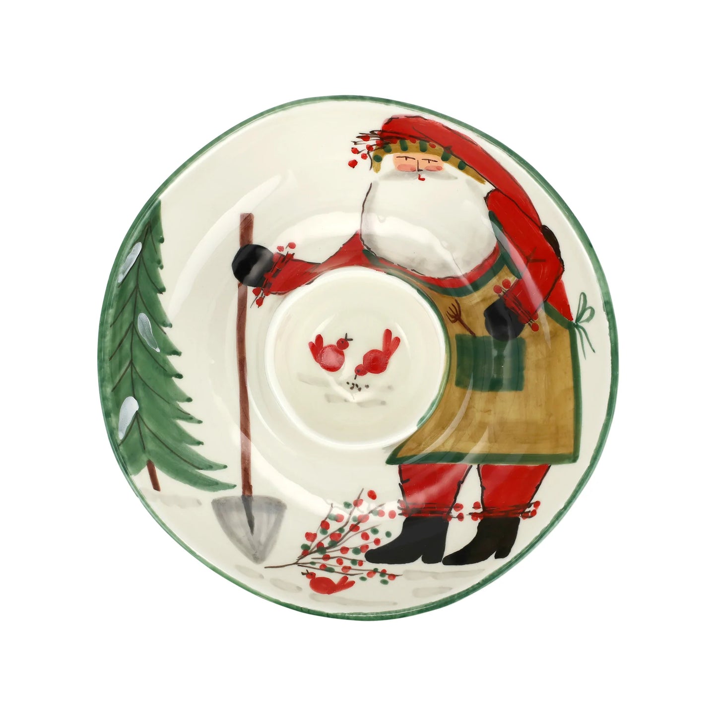 Vietri Old St. Nick Chip & Dip