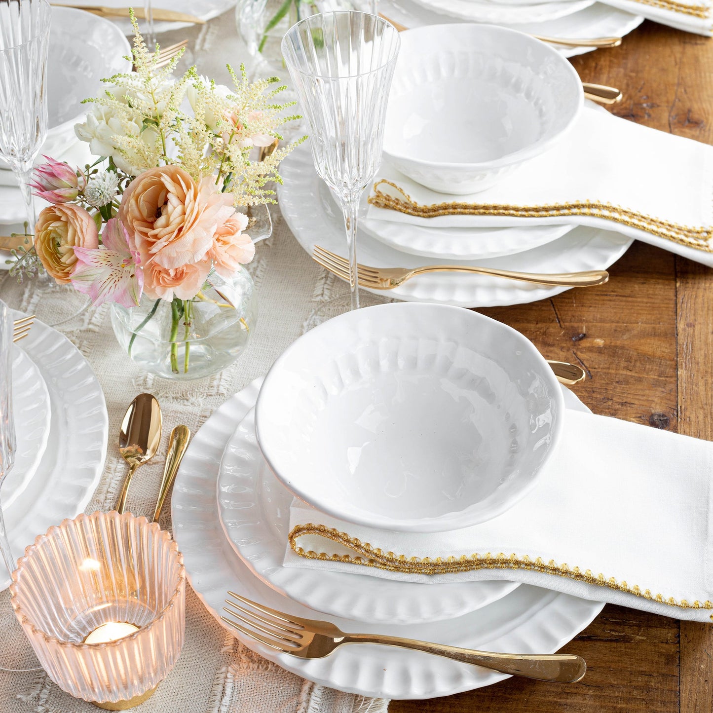Vietri Pietra Serena Salad Plate