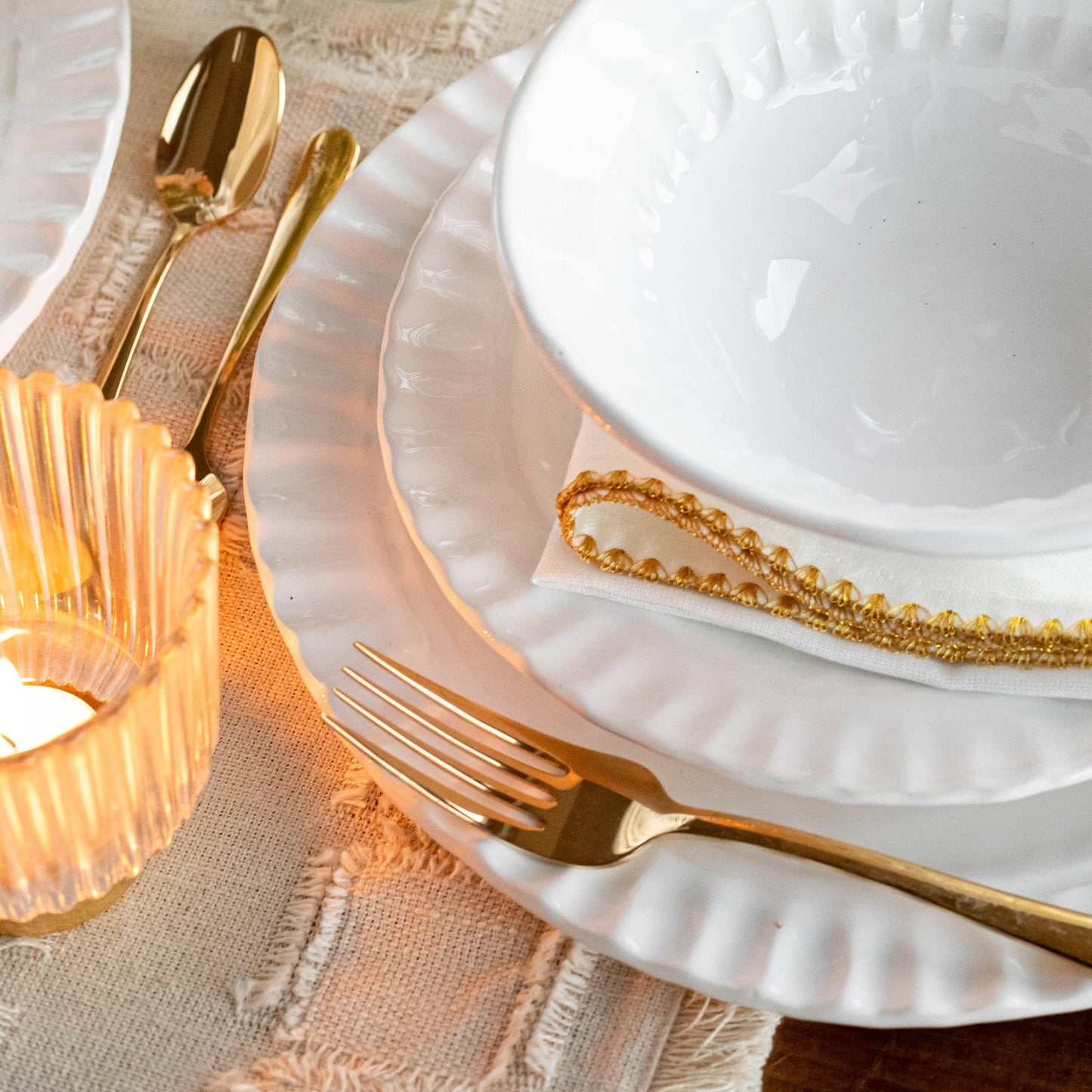 Vietri Pietra Serena Salad Plate
