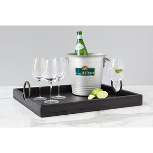 Barcelona Rectangle Tray - Black