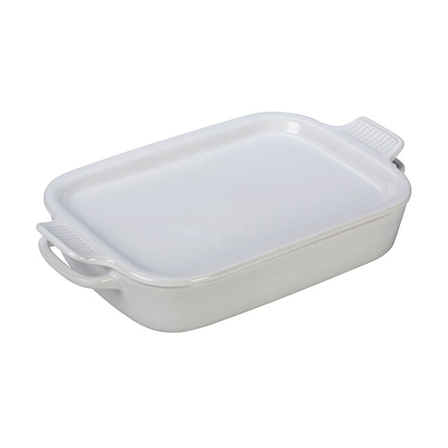 Le Creuset Rectangular Dish with Platter Lid, 3Qt
