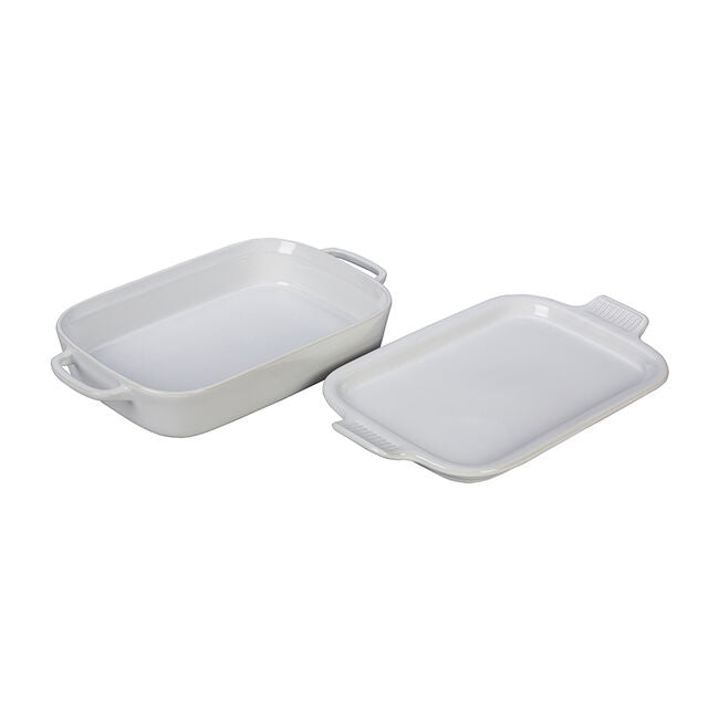 Le Creuset Rectangular Dish with Platter Lid, 3Qt