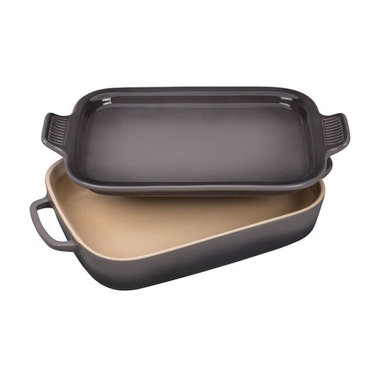 Le Creuset Rectangular Dish with Platter Lid, 3Qt