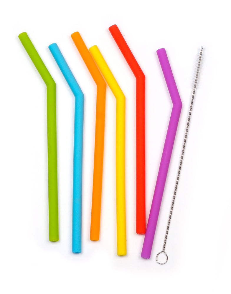 Silicone Straws With Brush