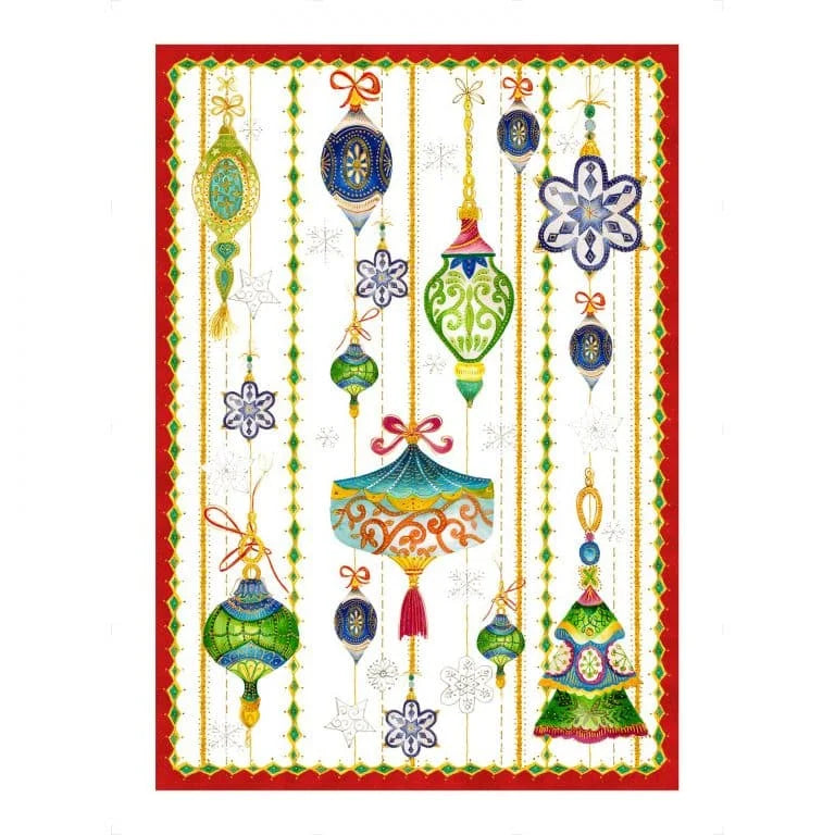 
            
                Load image into Gallery viewer, Tessitura Toscana Telerie - Stardust Rosso Kitchen Towel
            
        