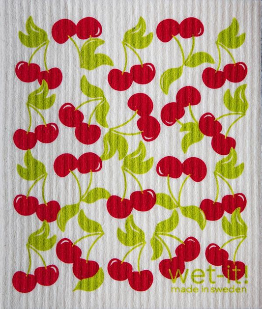 Wet-it! Sweet Cherry Swedish Dishcloth