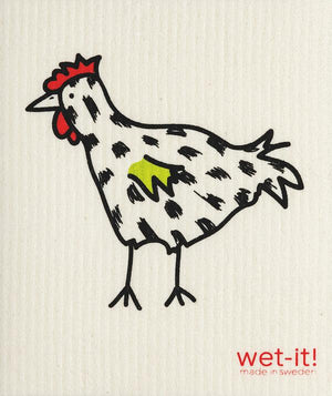 Wet-it! - Painted Chicken Dishcloth