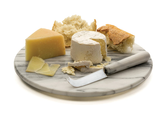 Marble Cheese Board And Knife
