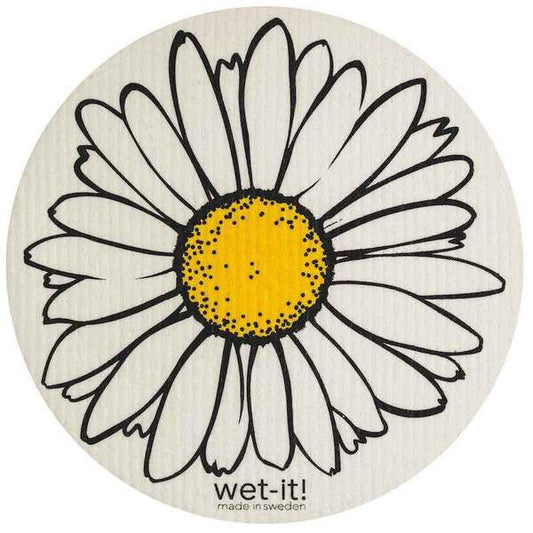 Wet it Daisy Round Swedish Dishcloth