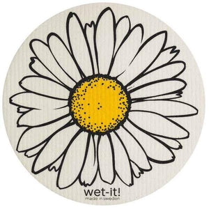 
            
                Load image into Gallery viewer, Wet it Daisy Round Swedish Dishcloth
            
        