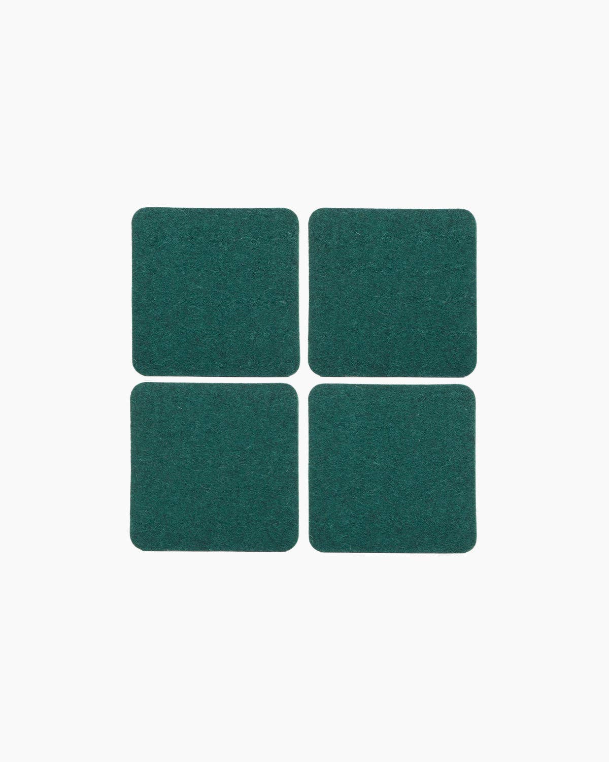 Graf Lantz - Bierfilzl Merino Wool Felt Square Coaster Solid 4 Pack: Kombu