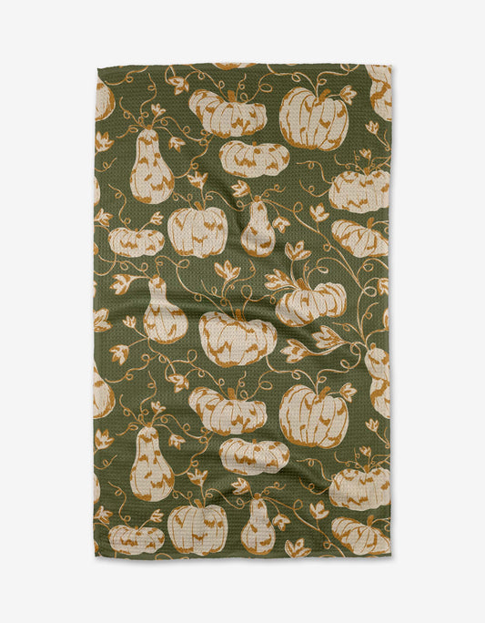 Geometry - Pumpkin Trail Tea Towel