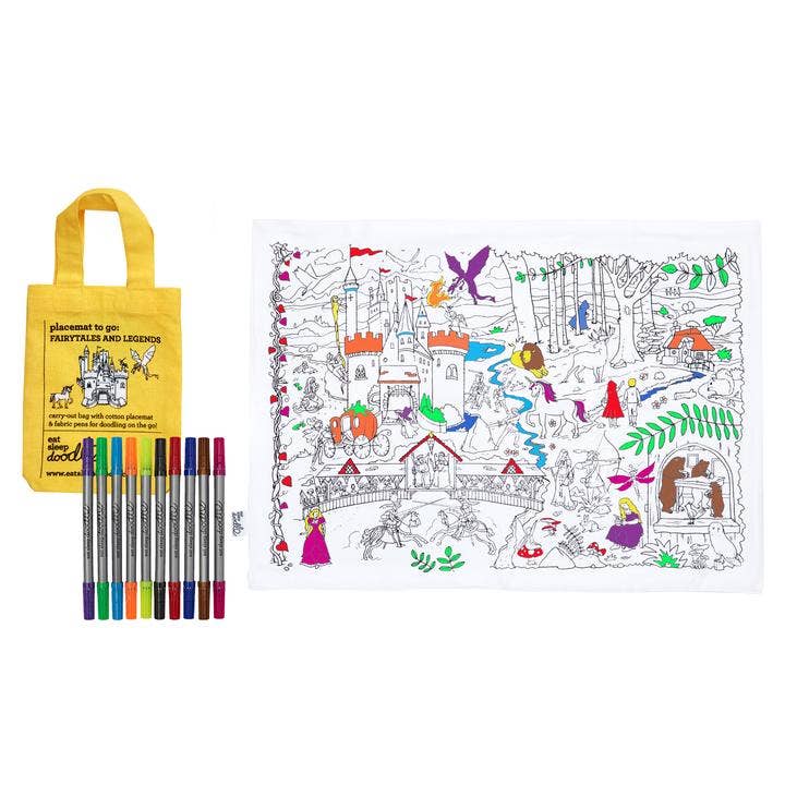 eatsleepdoodle - Fairytales and Legends Placemat to Go
