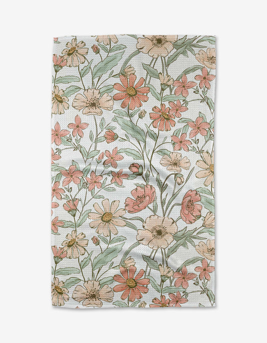 Geometry - Wildflower Whisper Tea Towel