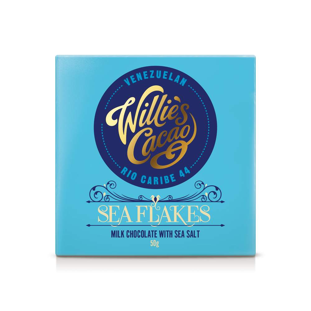Willie's Cacao Milk Chocolate with Sea Flakes