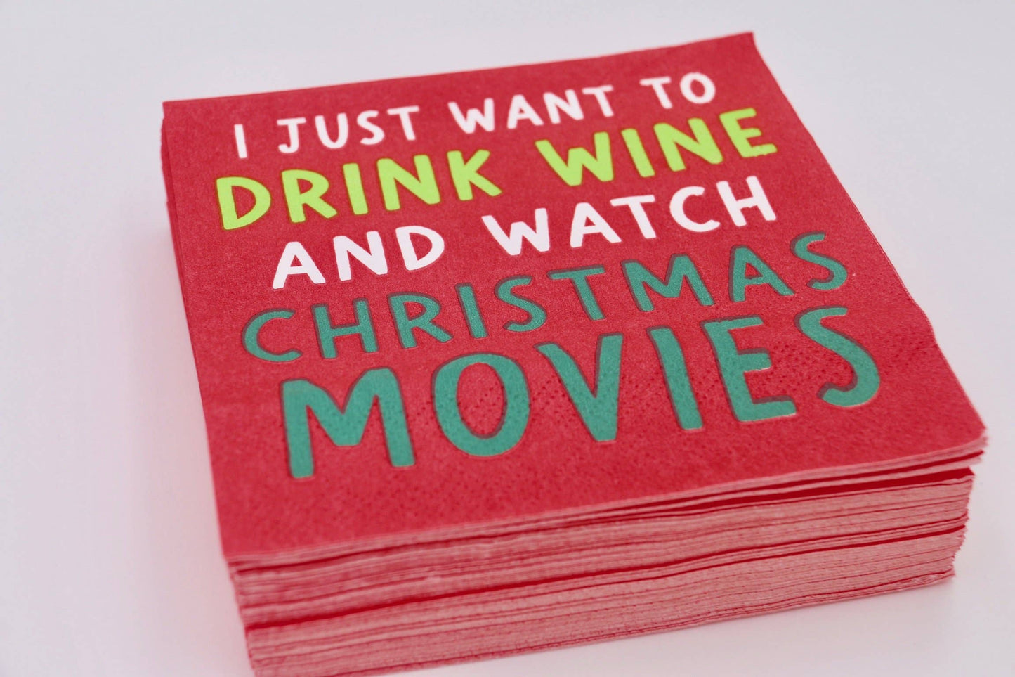 Watch Christmas Movies Cocktail Napkins - 20PC