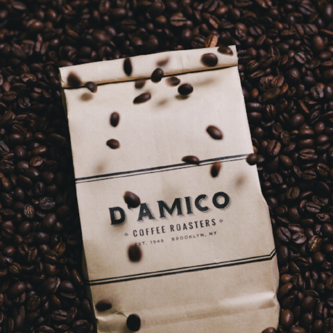 D'Amico Dark Roast Red Hook Whole Beans - 1 LB