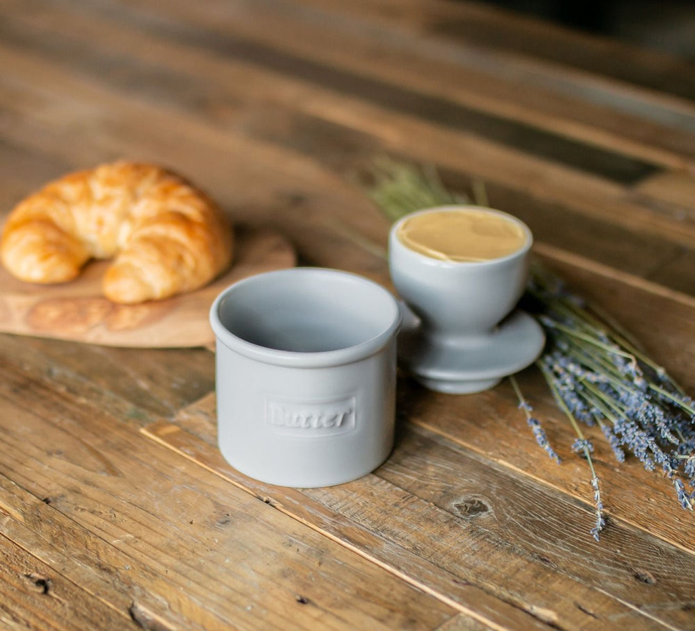 Butter Bell Crock Cafe Matte Stone