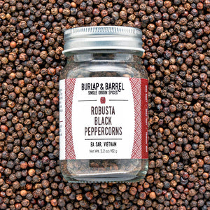 Burlap & Barrel Robusta Black Peppercorns, 2.2 oz