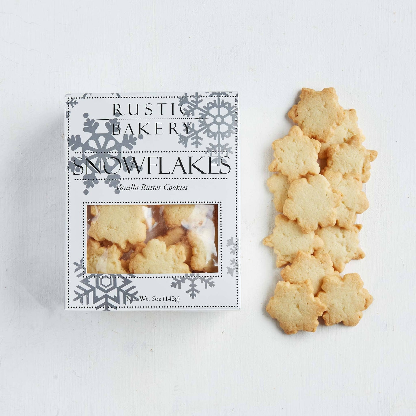 Rustic Bakery Vanilla Snowflakes Cookies
