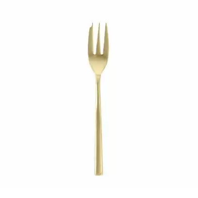 Arezzo Appetizer/Cake Fork - Brushed Gold