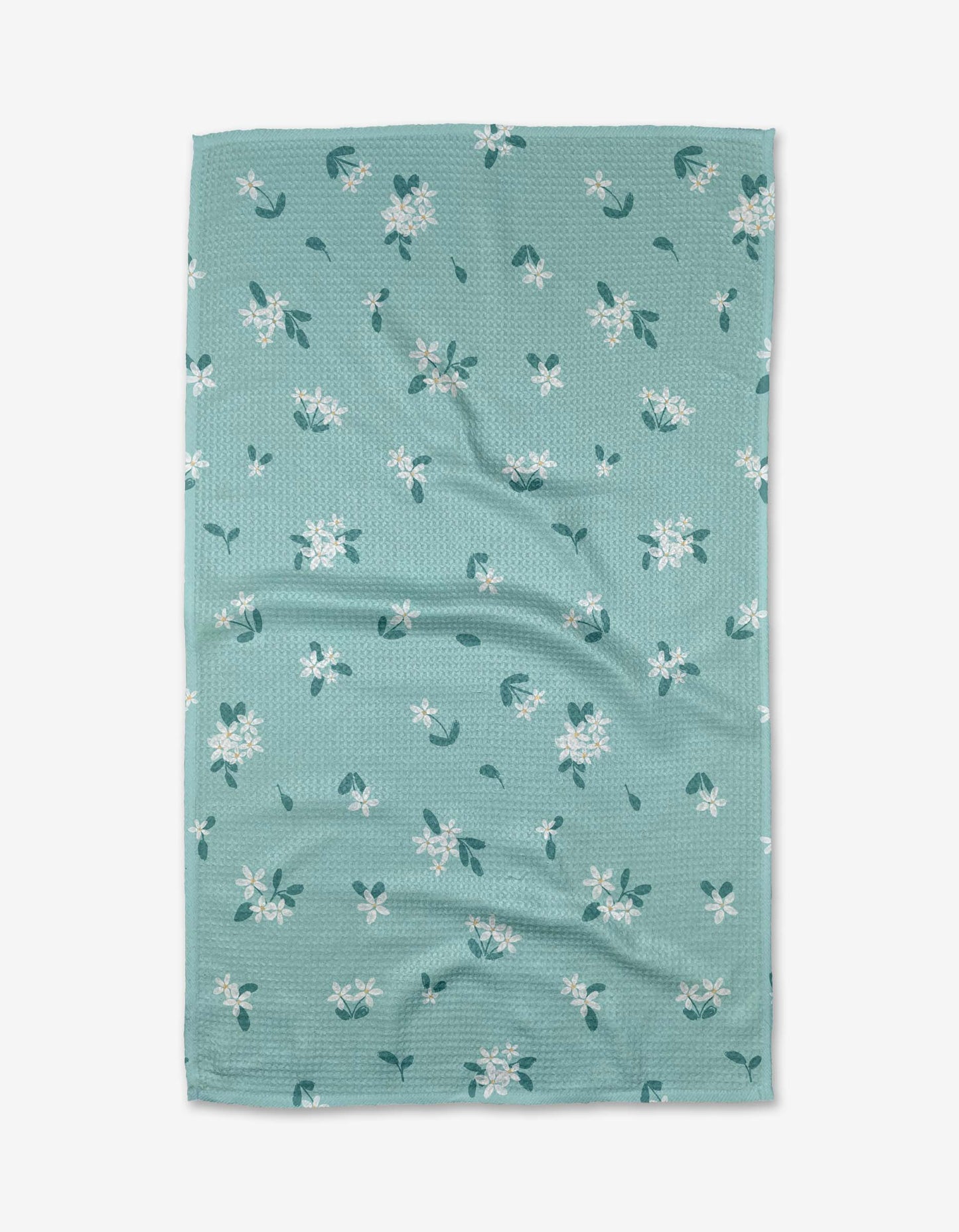 Geometry - Blossom Breeze in Robins Egg Tea Towel