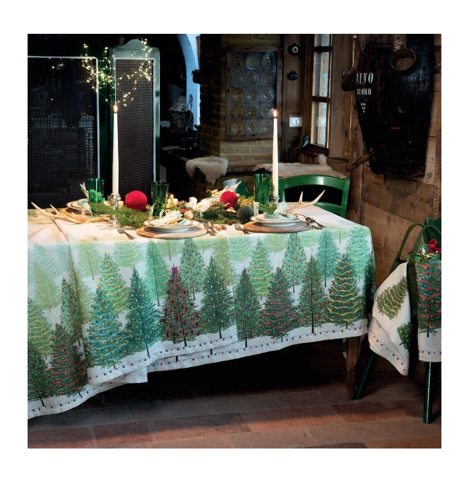 Tessitura Toscana Telerie - Fairy Trees Tablecloth