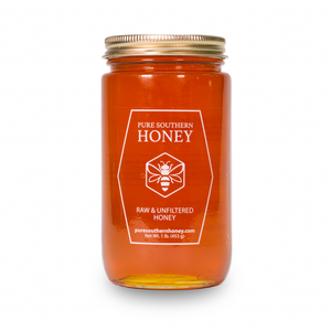 Pure Southern Honey  Raw, Unfiltered, and Unheated 1 Lb