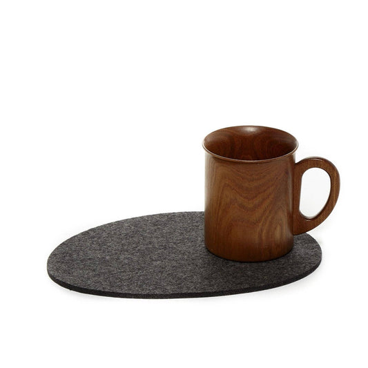 Graf Lantz - Medium Stone Merino Wool Felt Trivet: Charcoal