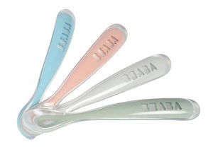 BEABA Silicone Spoons, Set of 4, Rose