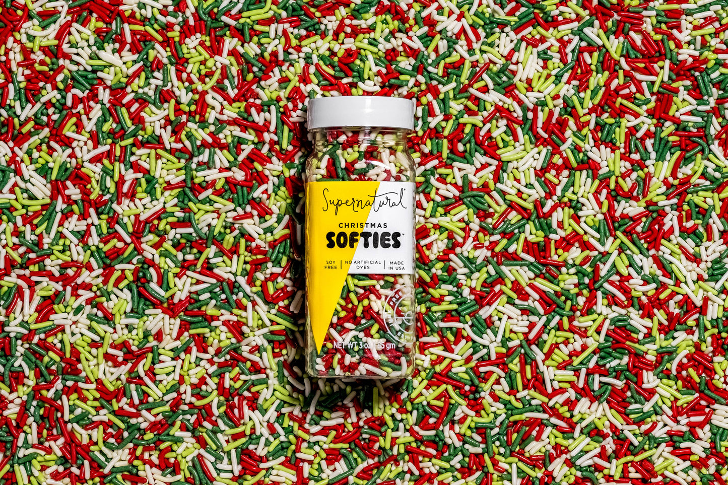 Supernatural Dye-Free Christmas Softies Sprinkles