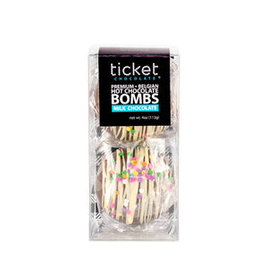 Ticket Chocolate - Hot Chocolate Bomb 2-pack, Milk Chocolate with  Marshmallow