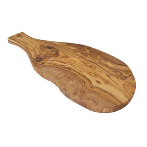 Olive Wood Cutting Board With Handle: 13.5''