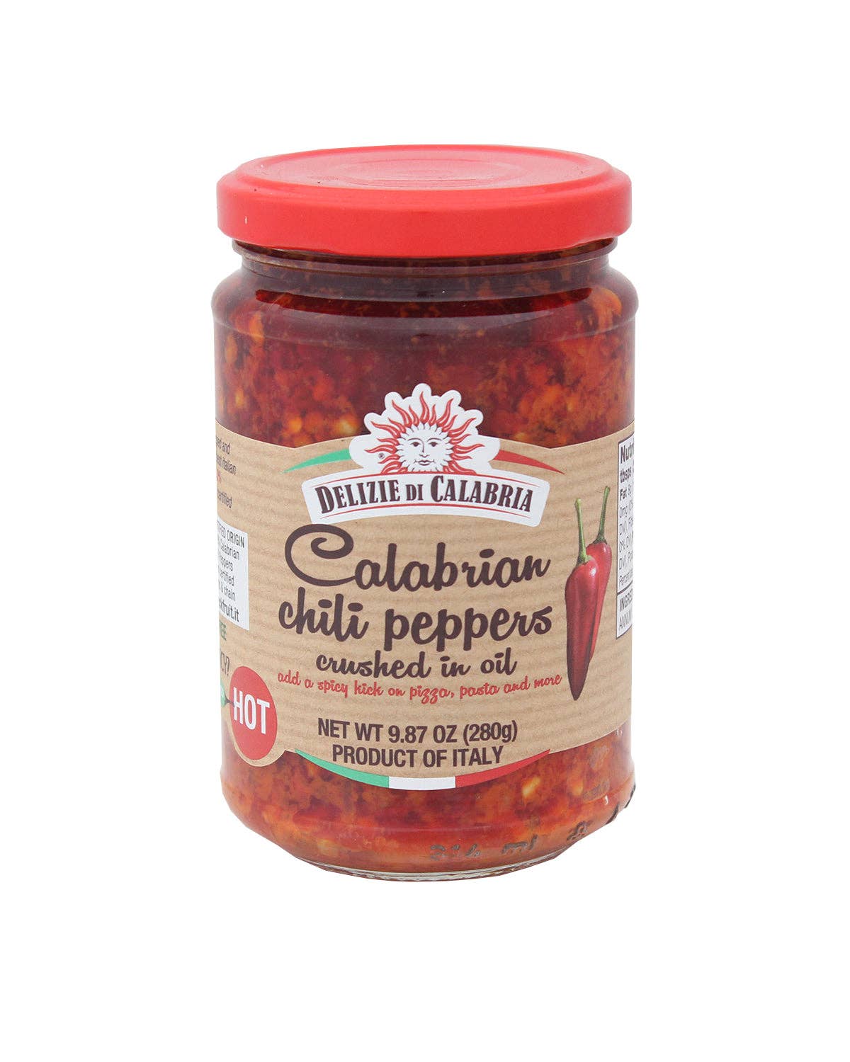 Calabrian Chili Peppers Crushed in Oil, Extra Hot, 9.87oz