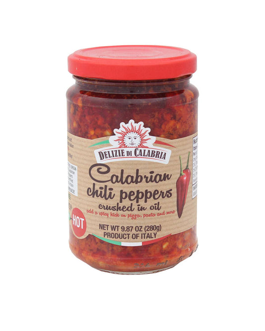 Calabrian Chili Peppers Crushed in Oil, Extra Hot, 9.87oz