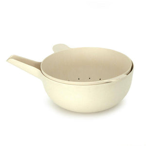 EKOBO - Large Mixing Bowl and Colander Set - Off White: Off-White