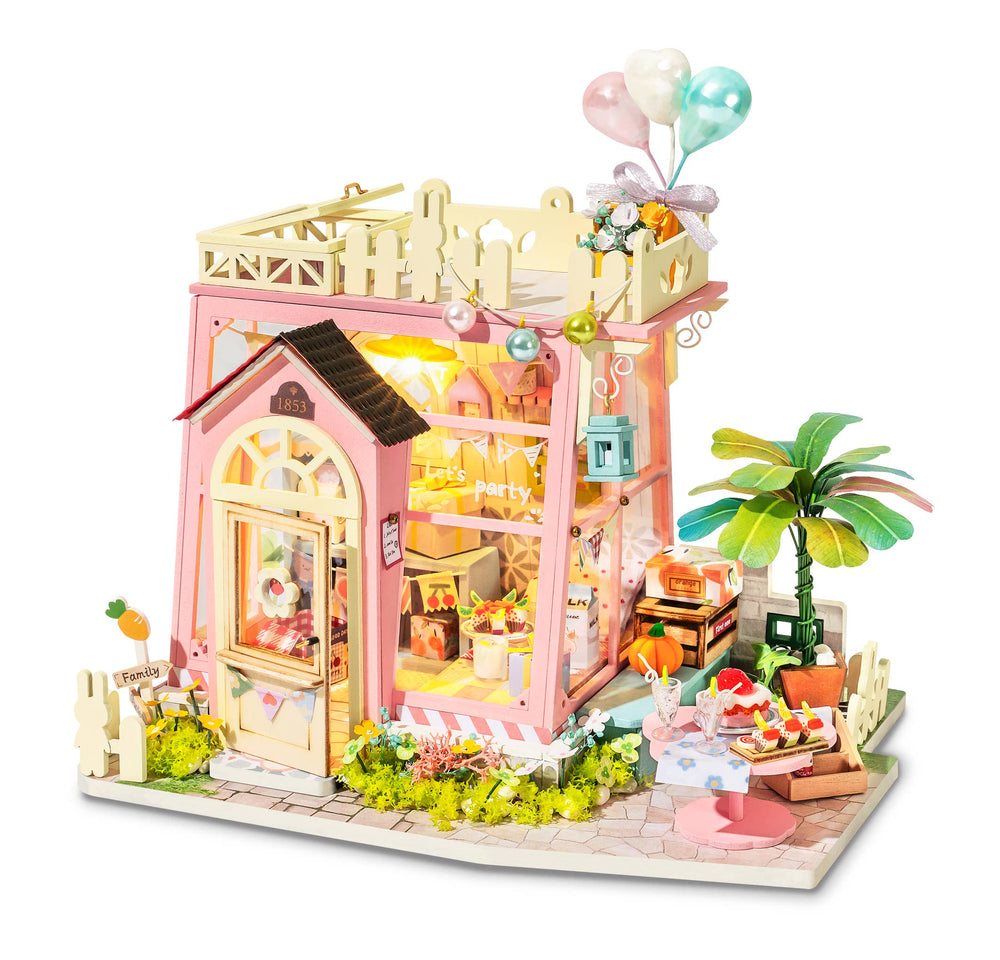 
            
                Load image into Gallery viewer, Hands Craft - DIY Miniature Dollhouse Kit: Holiday Party Time
            
        