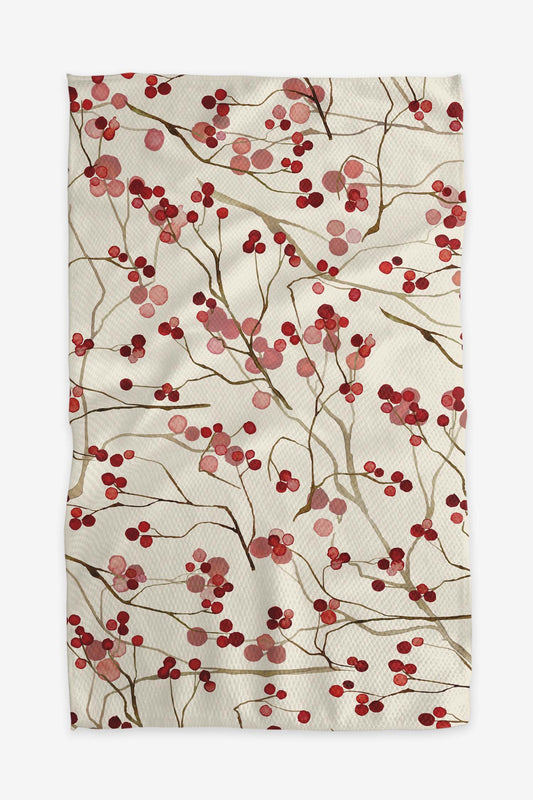 Geometry - Berry Branches Tea Towel