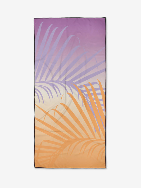 Geometry - Sunset Palm Beach Towel
