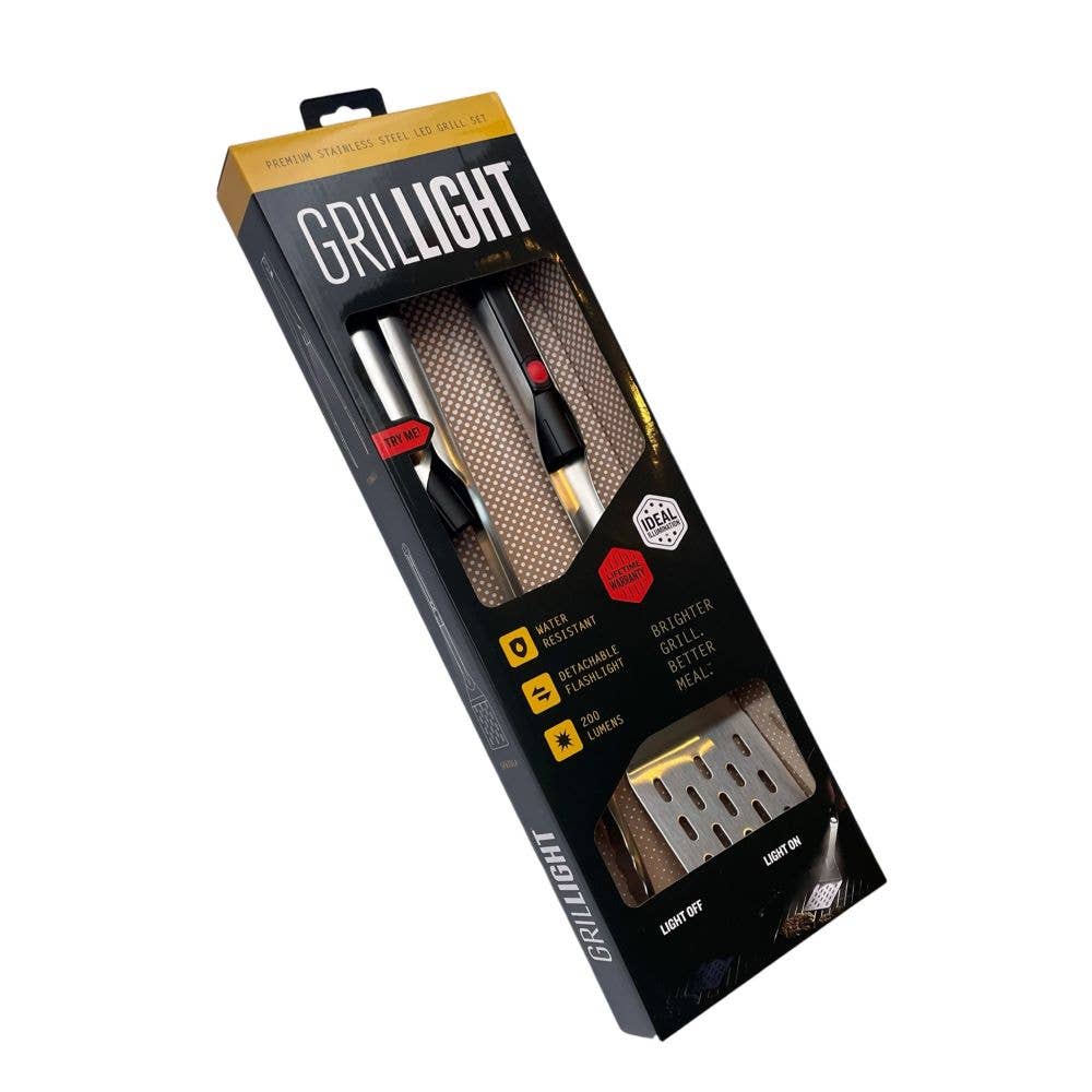 
            
                Load image into Gallery viewer, GRILLIGHT - GrilLight Gift Set - 2 Piece (Spatula + Tongs)
            
        