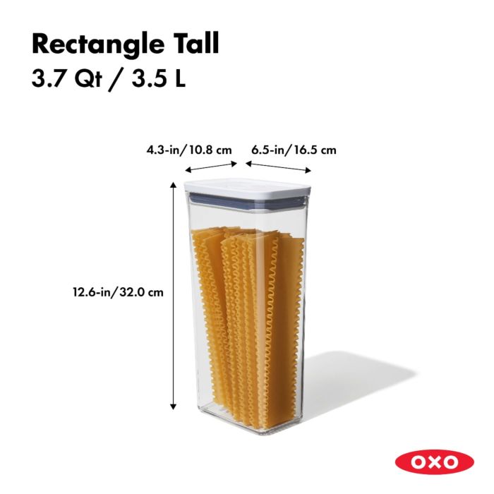 OXO Pop Container Rectangle Tall - 3.7 Qt