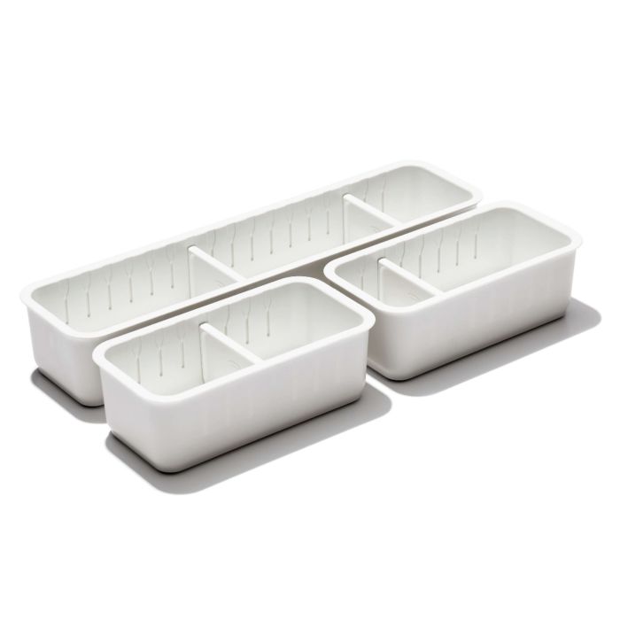OXO Slim Adjustable Drawer Bin Set