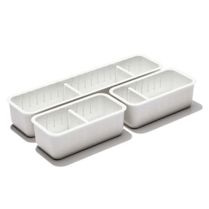OXO Slim Adjustable Drawer Bin Set