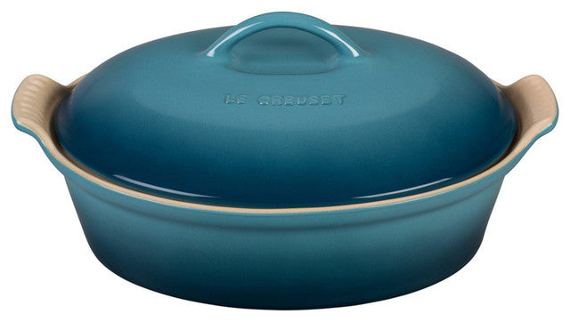 Le Creuset Heritage Oval Casserole with Lid - 2.5 qt