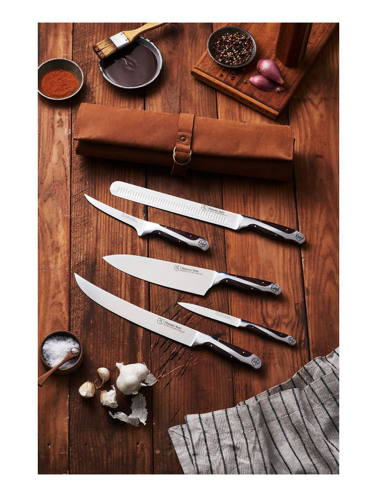 Hammer Stahl BBQ Cutlery Set with Knife Roll