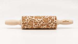 Wooden Corner St Patrick's Day Rolling Pin - Small