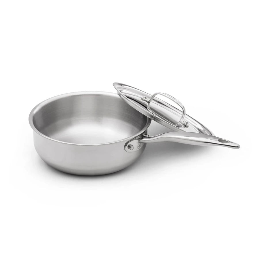 Heritage Steel Saucier with Lid, 3 Qt